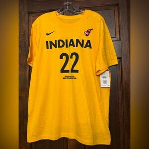 NWT The Nike Tee Indiana Fever Yellow Caitlin Clark 22 T-Shirt Size Large Unisex